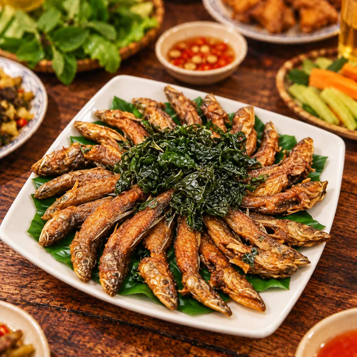 Cá bống chiên giòn
