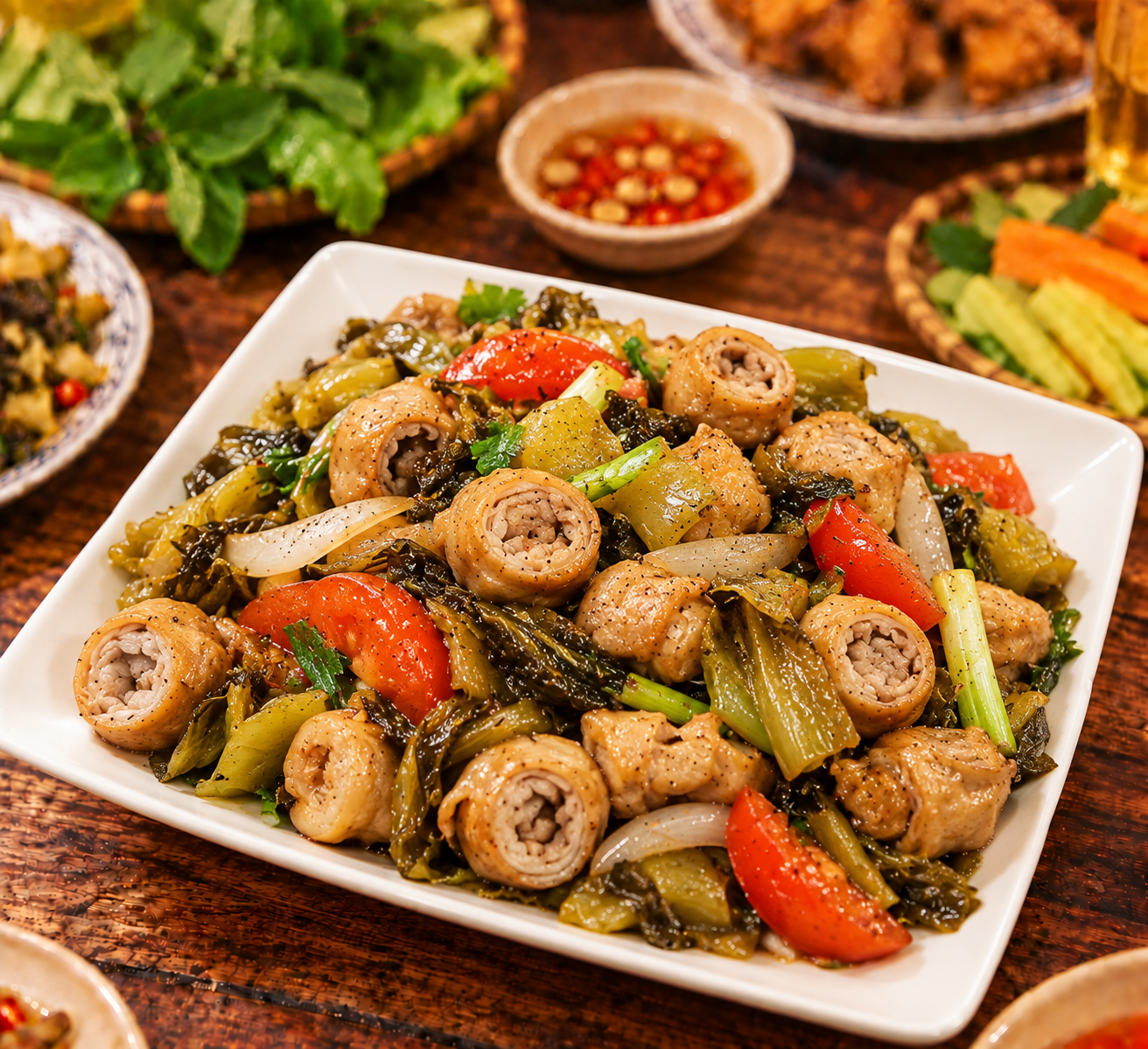 Khấu đuôi xào dưa