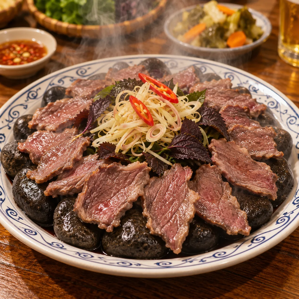 Thịt trâu xông hơi