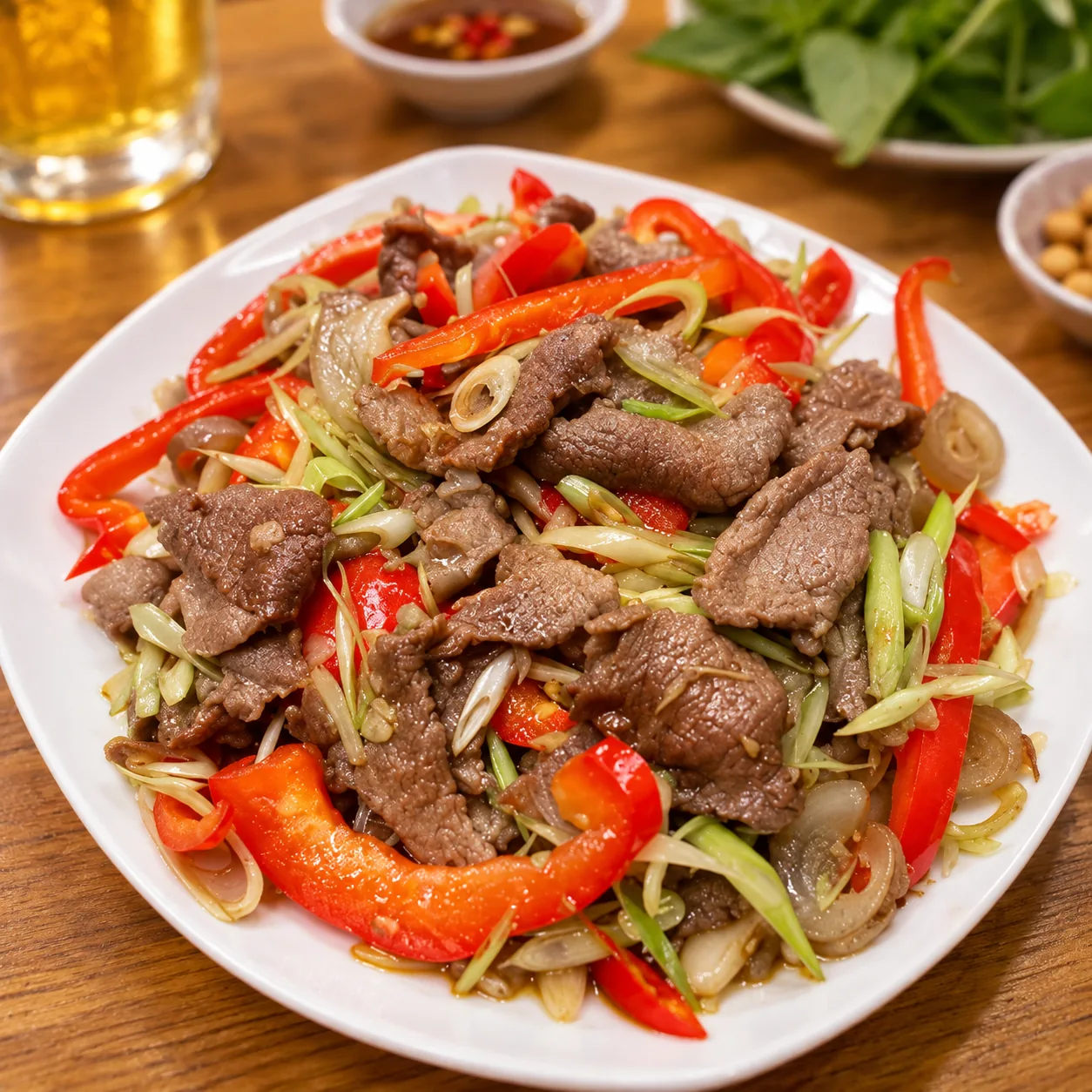 Thịt bê xào sả ớt