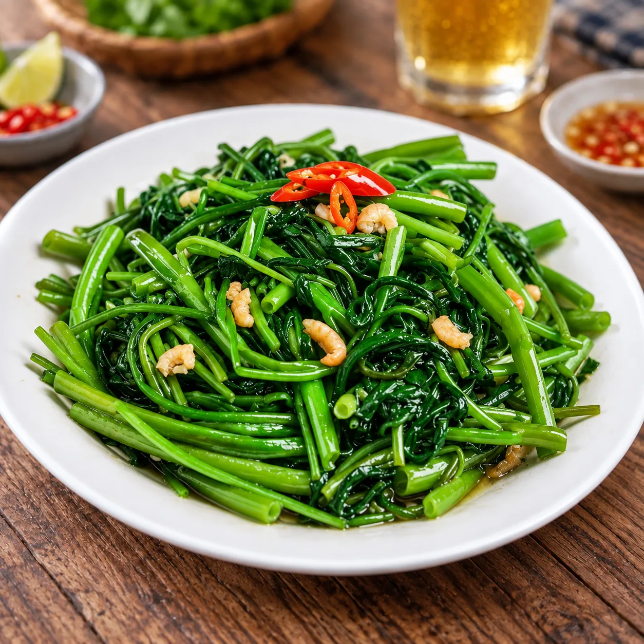 Rau muống xào