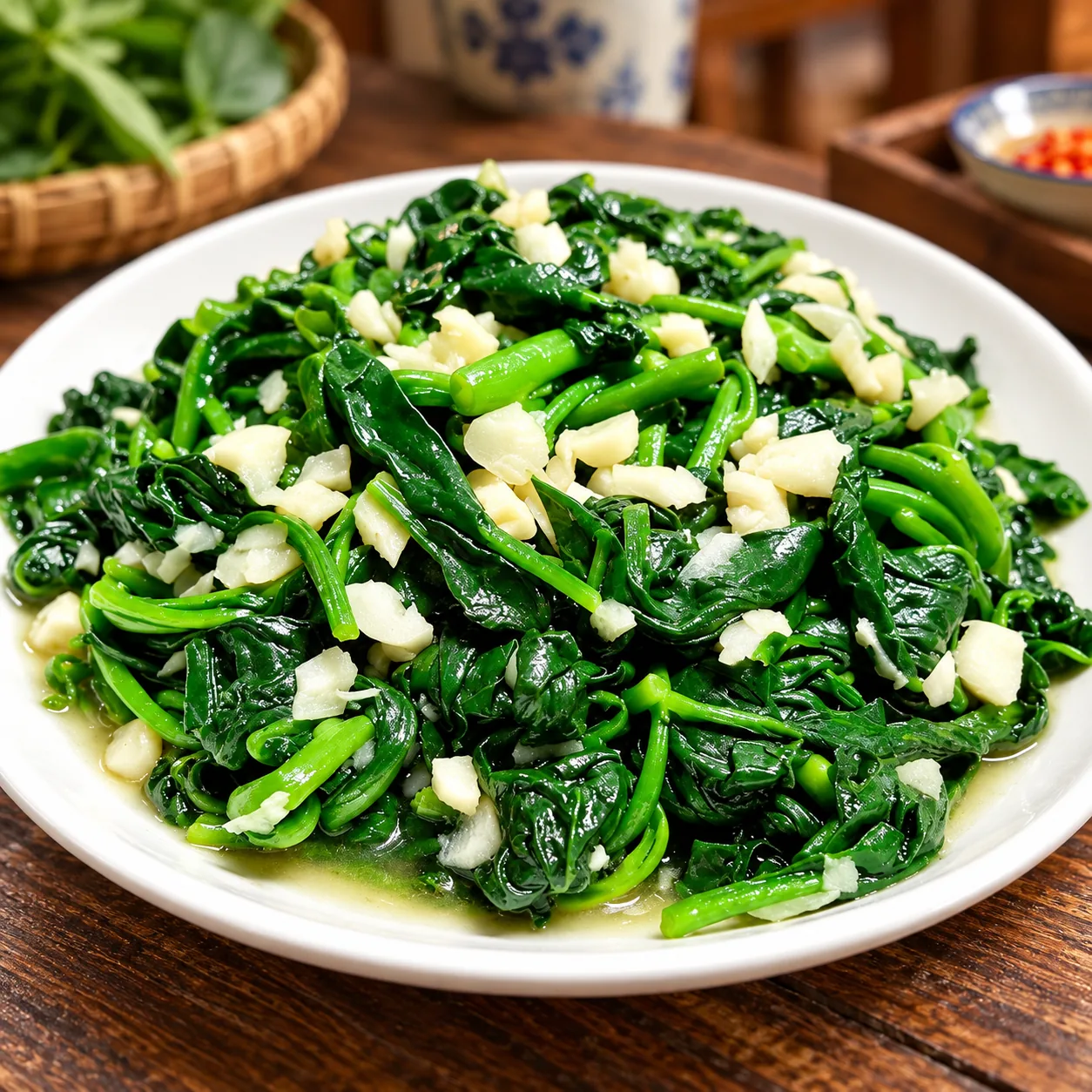 Mùng tơi hoặc rau cải